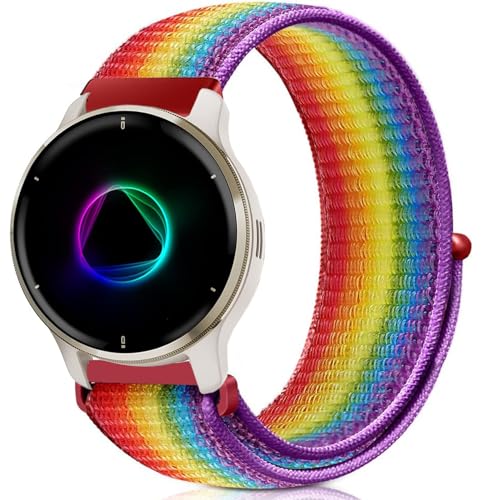 VELULYX Elastisches Nylon Armband kompatibel mit Garmin Venu Sq/Sq Music/Venu Sq 2/Sq 2 Music, 20mm elastisches Armband für Garmin Venu 2 Plus/Vivoactive 5/3/3 Music/Venu/Forerunner 55 245 645 VELULYX Elastisches Nylon Armband kompatibel mit Garmin Venu Sq/Sq Music/Venu Sq 2/Sq 2 Music, 20mm elastisches Armband für Garmin Venu 2 Plus/Vivoactive 5/3/3 Music/Venu/Forerunner 55 245 645 von VELULYX
