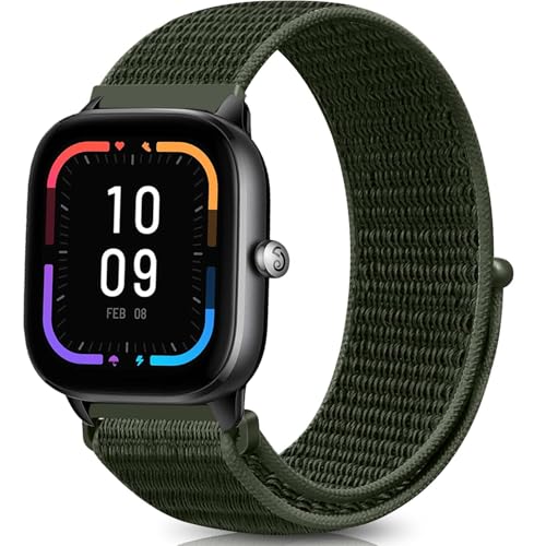 VELULYX Nylon Elastikband kompatibel mit Amazfit GTS 4/GTS 4 Mini/GTS 3/GTS 2/GTS 2 Mini/GTS 2e/GTS, 20 mm elastisches Band für Amazfit Bip 3/Bip 3 Pro/Bip U/Bip U Pro/Bip S/Bip S Lite VELULYX Nylon Elastikband kompatibel mit Amazfit GTS 4/GTS 4 Mini/GTS 3/GTS 2/GTS 2 Mini/GTS 2e/GTS, 20 mm elastisches Band für Amazfit Bip 3/Bip 3 Pro/Bip U/Bip U Pro/Bip S/Bip S Lite von VELULYX