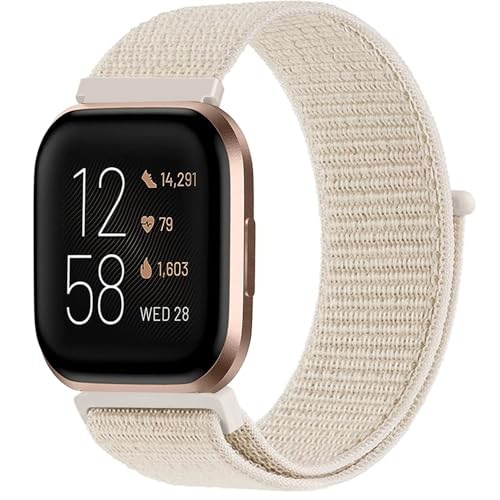 VELULYX Nylon Elastikband kompatibel mit Versa 2/ Versa/Versa Lite Smartwatch, Elastisches Armband für Herren Damen VELULYX Nylon Elastikband kompatibel mit Versa 2/ Versa/Versa Lite Smartwatch, Elastisches Armband für Herren Damen von VELULYX