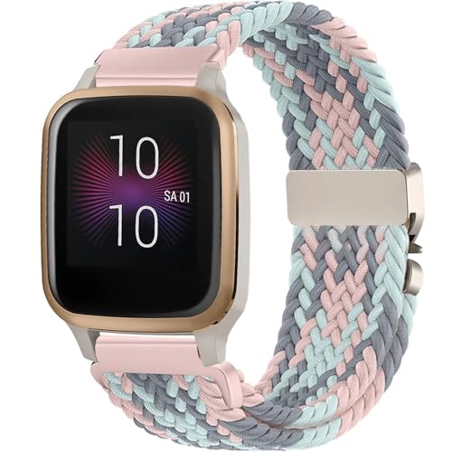 VELULYX Nylon Flechtband Kompatibel Garmin Venu Sq/Music/Sq 2/2 Music, 20MM Elastisches armband für Garmin Venu 2 Plus/Vivoactive 3/Vivoactive 5/Vivomove HR/Forerunner 55 245 645 VELULYX Nylon Flechtband Kompatibel Garmin Venu Sq/Music/Sq 2/2 Music, 20MM Elastisches armband für Garmin Venu 2 Plus/Vivoactive 3/Vivoactive 5/Vivomove HR/Forerunner 55 245 645 von VELULYX