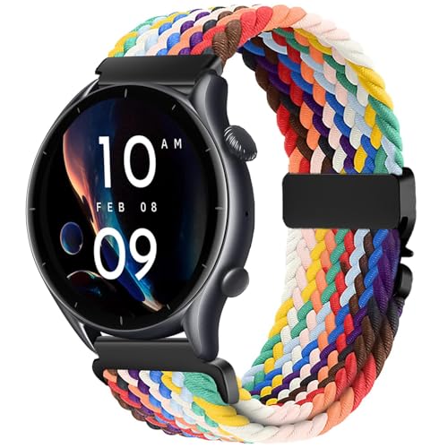 VELULYX Nylon Flechtband Kompatibel mit Amazfit GTR 47mm/GTR 2/2e/3/3 Pro/4/4 Pro/Stratos 3/2, 22MM Elastisches armband für Xiaomi Watch S1/S1 Active/Xiaomi Mi/S3/Watch 2 VELULYX Nylon Flechtband Kompatibel mit Amazfit GTR 47mm/GTR 2/2e/3/3 Pro/4/4 Pro/Stratos 3/2, 22MM Elastisches armband für Xiaomi Watch S1/S1 Active/Xiaomi Mi/S3/Watch 2 von VELULYX