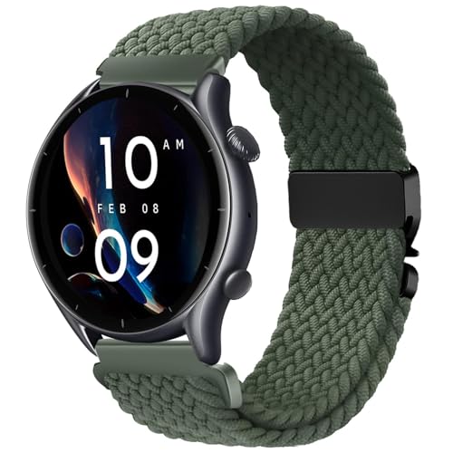 VELULYX Nylon Flechtband Kompatibel mit Amazfit GTR 47mm/GTR 2/2e/3/3 Pro/4/4 Pro/Stratos 3/2, 22MM Elastisches armband für Xiaomi Watch S1/S1 Active/Xiaomi Mi/S3/Watch 2 VELULYX Nylon Flechtband Kompatibel mit Amazfit GTR 47mm/GTR 2/2e/3/3 Pro/4/4 Pro/Stratos 3/2, 22MM Elastisches armband für Xiaomi Watch S1/S1 Active/Xiaomi Mi/S3/Watch 2 von VELULYX