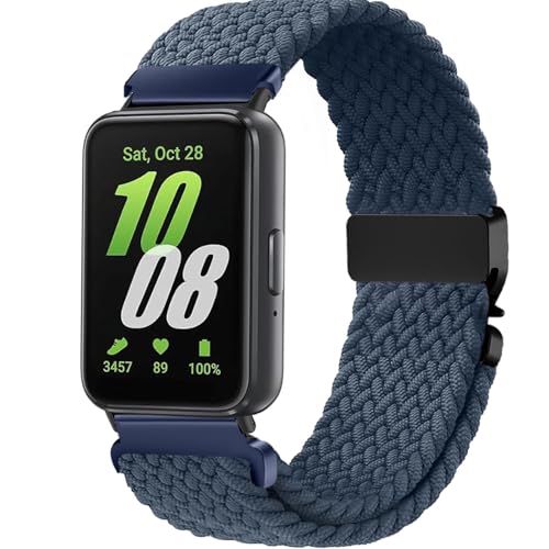 VELULYX Nylon Flechtband Kompatibel mit Galaxy Fit 3, Elastisches armband für Galaxy Fit 3 SM-R390 Herren Damen VELULYX Nylon Flechtband Kompatibel mit Galaxy Fit 3, Elastisches armband für Galaxy Fit 3 SM-R390 Herren Damen von VELULYX