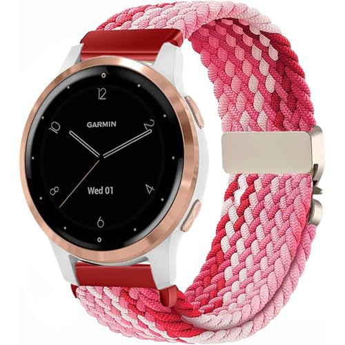 VELULYX Nylon Flechtband Kompatibel mit Garmin Venu 2S/Venu 3S/Vivomove 3S/Vivoactive 4S, 18MM Elastisches armband für Fossil Gen 6/5E/3/4/Wings Steel HR 36mm/ScanWatch 2 38mm VELULYX Nylon Flechtband Kompatibel mit Garmin Venu 2S/Venu 3S/Vivomove 3S/Vivoactive 4S, 18MM Elastisches armband für Fossil Gen 6/5E/3/4/Wings Steel HR 36mm/ScanWatch 2 38mm von VELULYX