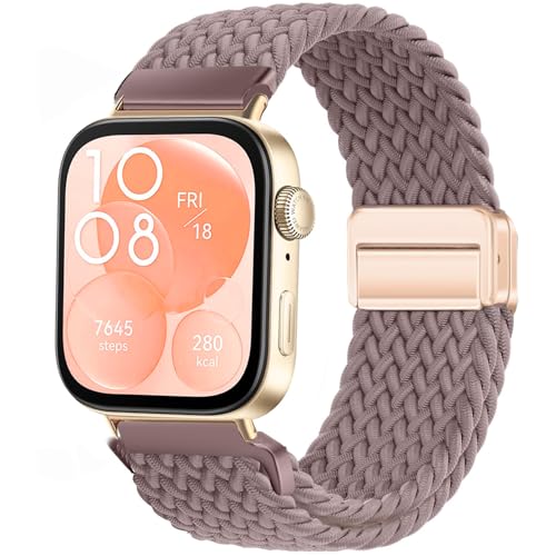 VELULYX Nylon Flechtband Kompatibel mit Huawei Watch Fit 3, Elastisches Magnetisches Schnallenband für Huawei Watch Fit 3 Herren Damen VELULYX Nylon Flechtband Kompatibel mit Huawei Watch Fit 3, Elastisches Magnetisches Schnallenband für Huawei Watch Fit 3 Herren Damen von VELULYX