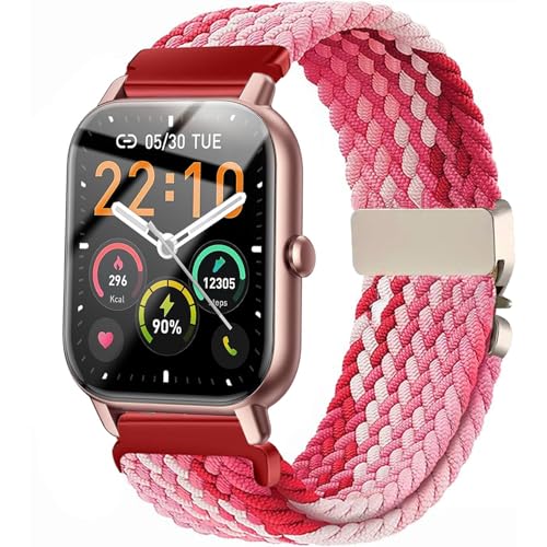 VELULYX Nylon Flechtband Kompatibel mit Veryfit IDW19/IDW13/IDW15/IDW18, 22MM Elastisches armband für Goryfit Smart Watch T50/T60/T70/P66/P66D/P72/P95/P99, Y66/Y6,YB54, H1/D1, G39, LW11/LW36/LW51 VELULYX Nylon Flechtband Kompatibel mit Veryfit IDW19/IDW13/IDW15/IDW18, 22MM Elastisches armband für Goryfit Smart Watch T50/T60/T70/P66/P66D/P72/P95/P99, Y66/Y6,YB54, H1/D1, G39, LW11/LW36/LW51 von VELULYX