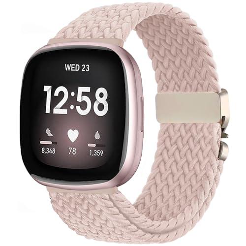 VELULYX Nylon-Geflechtband Kompatibel mit Versa 3/Versa 4, Elastisches armband für Sense 2/Sense VELULYX Nylon-Geflechtband Kompatibel mit Versa 3/Versa 4, Elastisches armband für Sense 2/Sense von VELULYX