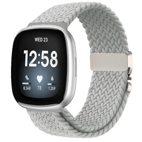 VELULYX Nylon-Geflechtband Kompatibel mit Versa 3/Versa 4, Elastisches armband für Sense 2/Sense VELULYX Nylon-Geflechtband Kompatibel mit Versa 3/Versa 4, Elastisches armband für Sense 2/Sense von VELULYX