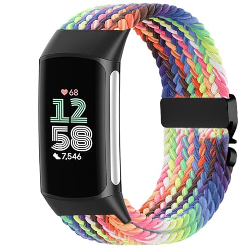 VELULYX Nylon geflochtene armband Kompatibel mit Charge 6/5, Elastische armband für Charge 5/6 Frauen Männer VELULYX Nylon geflochtene armband Kompatibel mit Charge 6/5, Elastische armband für Charge 5/6 Frauen Männer von VELULYX