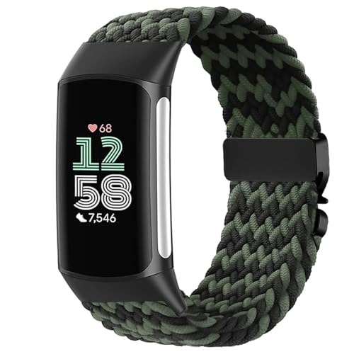 VELULYX Nylon geflochtene armband Kompatibel mit Charge 6/5, Elastische armband für Charge 5/6 Frauen Männer VELULYX Nylon geflochtene armband Kompatibel mit Charge 6/5, Elastische armband für Charge 5/6 Frauen Männer von VELULYX