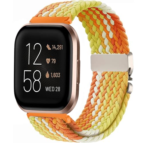 VELULYX Nylon geflochtenes armband Kompatibel mit Versa 2/ Versa/Versa Lite Smartwatch, Elastisches armband für Herren Damen VELULYX Nylon geflochtenes armband Kompatibel mit Versa 2/ Versa/Versa Lite Smartwatch, Elastisches armband für Herren Damen von VELULYX