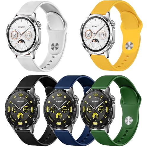 VELULYX Silikonarmband für Galaxy Watch 3 45mm/46mm, Gear S3 Frontier/Classic, 22mm Sportarmband für Huawei Watch GT 4/3/2 Pro/GT 2e VELULYX Silikonarmband für Galaxy Watch 3 45mm/46mm, Gear S3 Frontier/Classic, 22mm Sportarmband für Huawei Watch GT 4/3/2 Pro/GT 2e von VELULYX