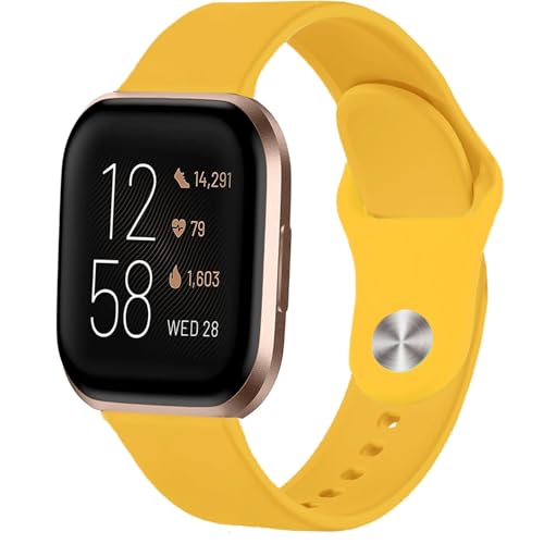 VELULYX Silikonarmband kompatibel mit Fitbit Versa 2/Fitbit Versa/Fitbit Versa Lite, Sportarmband für Herren Damen von VELULYX