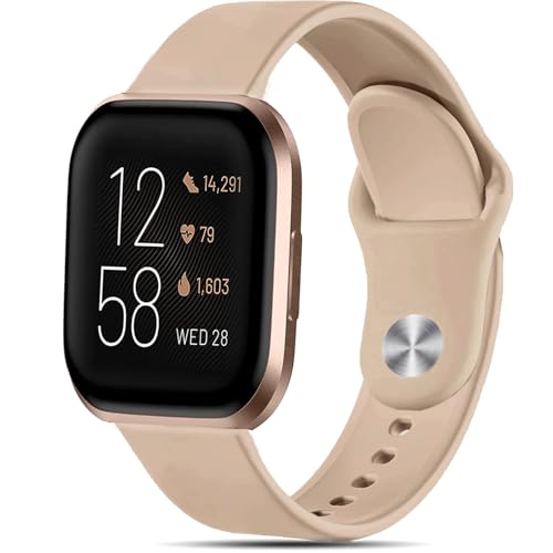 VELULYX Silikonarmband kompatibel mit Fitbit Versa 2/Fitbit Versa/Fitbit Versa Lite, Sportarmband für Herren Damen von VELULYX