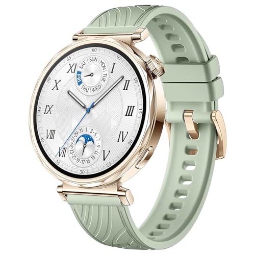VELULYX Weiches Silikonarmband von kompatibel mit Huawei Watch GT5 41 mm/Huawei Watch GT4 41 mm, 18mm Sportarmband für Garmin Venu 2S/Venu 3S/Vivomove 3S/Vivoactive 4S VELULYX Weiches Silikonarmband von kompatibel mit Huawei Watch GT5 41 mm/Huawei Watch GT4 41 mm, 18mm Sportarmband für Garmin Venu 2S/Venu 3S/Vivomove 3S/Vivoactive 4S von VELULYX