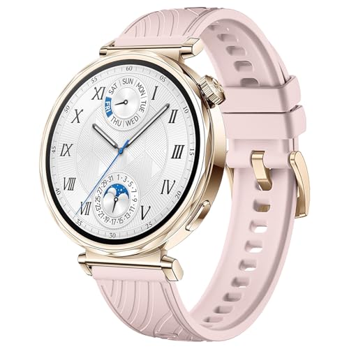 VELULYX Weiches Silikonarmband von kompatibel mit Huawei Watch GT5 41 mm/Huawei Watch GT4 41 mm, 18mm Sportarmband für Garmin Venu 2S/Venu 3S/Vivomove 3S/Vivoactive 4S VELULYX Weiches Silikonarmband von kompatibel mit Huawei Watch GT5 41 mm/Huawei Watch GT4 41 mm, 18mm Sportarmband für Garmin Venu 2S/Venu 3S/Vivomove 3S/Vivoactive 4S von VELULYX