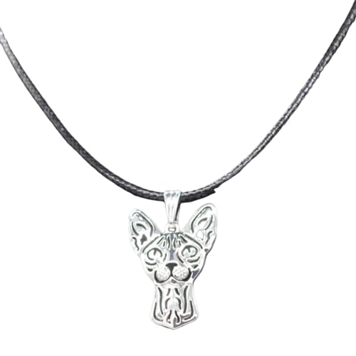 VELUNE Halskette Anhänger Schmuck Damen Sphynx-Katze Halsketten Liebhaber Haustier Anhänger Halsketten Geschenk von VELUNE