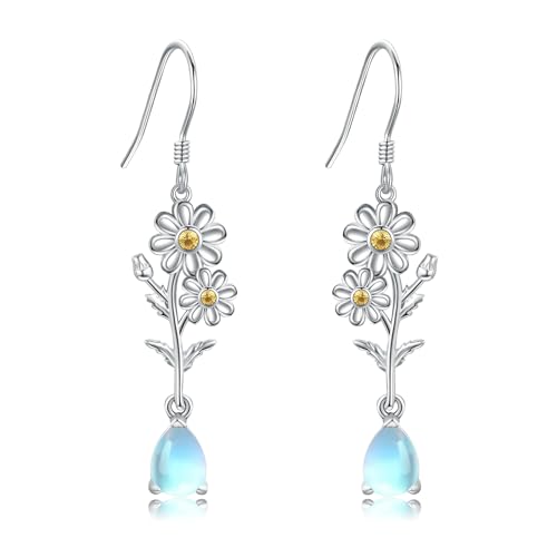 Gänseblümchen Ohrringe 925 Sterling Silber Gänseblümchen Ohrhänger Gänseblümchen Schmuck Geschenk für Damen von VENACOLY