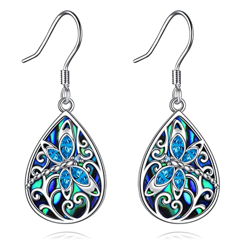 Libelle Ohrringe 925 Sterling Silber Ohrhänger - Muttertag Schmuck Geschenk für Damen von VENACOLY