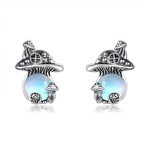 Pilz Ohrstecker 925 Sterling Silber Pilz Ohrringe Pilz Ohrschmuck Geschenk für Damen von VENACOLY