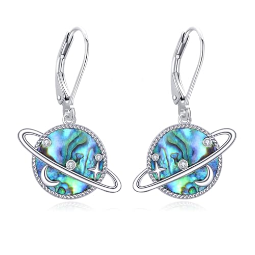 Saturn Ohrringe S925 Sterling Silber Planet und Stern Ohrstecker Galaxy Ohrringe Schmuck Geschenke für Frauen Damen Liebhaber Astrophile Saturn Ohrringe S925 Sterling Silber Planet und Stern Ohrstecker Galaxy Ohrringe Schmuck Geschenke für Frauen Damen Liebhaber Astrophile von VENACOLY