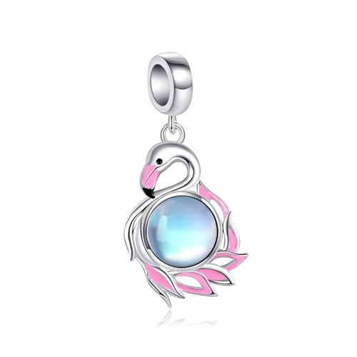 VENACOLY Flamingo Charm 925 Sterling Silber Flamingo Bead Charm Für Armband Flamingo Schmuck Geschenk Für Damen von VENACOLY