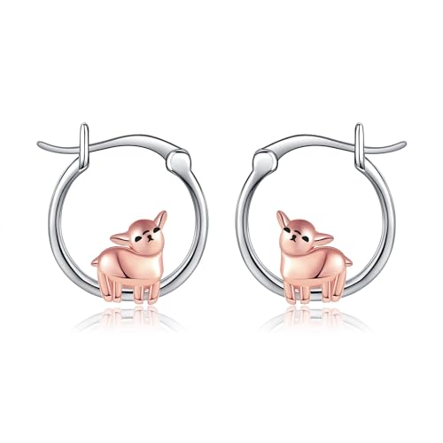 Ziege Ohrringe 925 Sterling Silber Ziege Creolen Ohrringe Ziege OhrMuttertag Schmuck Geschenk für Damen von VENACOLY