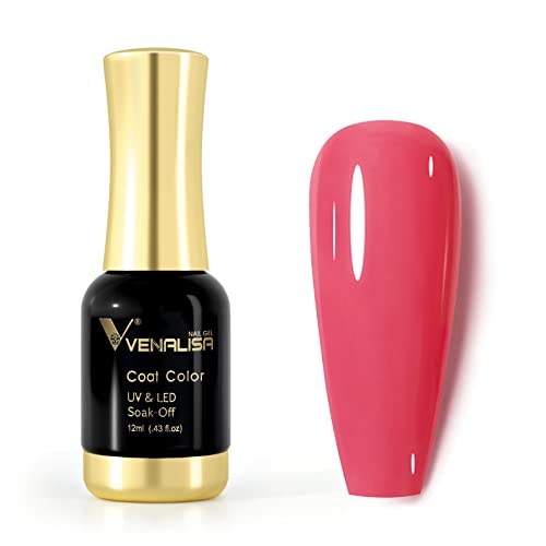 VENALISA UV Nagellack Gellack Koralle farben,Gel Nail Polish Soak Off Nägel Farbgel Kit Coral Gel Nagellack für Nageldesign Maniküre 12ml von V VENALISA