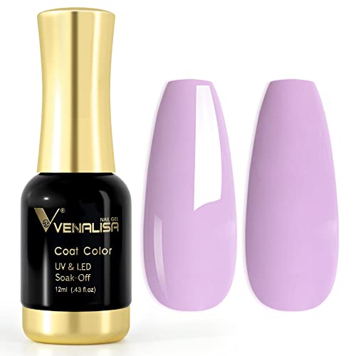 VENALISA UV Nagellack Gellack Lila farben,Gel Nail Polish Soak Off Nägel Farbgel Kit purple Gel Nagellack für Nageldesign Maniküre 12ml von V VENALISA