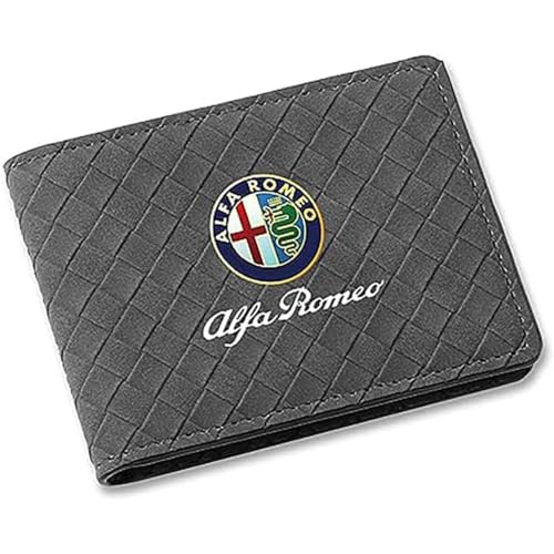 VENBER Auto Führerschein Tasche geldbörse, für Alfa Romeo Karte Tasche Portemonnaie EC-Karten Brieftasche Führerschein Tasche,B von VENBER