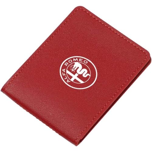 VENBER Auto Führerschein Tasche geldbörse, für Alfa Romeo Karte Tasche Portemonnaie EC-Karten Brieftasche Führerschein Tasche,C von VENBER