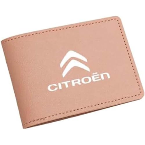 VENBER Auto Führerschein Tasche geldbörse, für Citroen Karte Tasche Portemonnaie EC-Karten Brieftasche Führerschein Tasche,C von VENBER