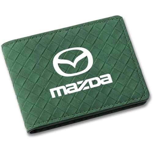 VENBER Auto Führerschein Tasche geldbörse, für Mazda Karte Tasche Portemonnaie EC-Karten Brieftasche Führerschein Tasche,E von VENBER