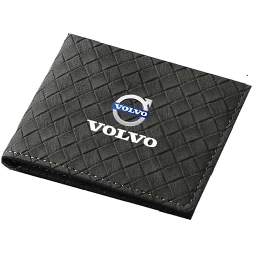 VENBER Auto Führerschein Tasche geldbörse, für Volvo Karte Tasche Portemonnaie EC-Karten Brieftasche Führerschein Tasche,C von VENBER