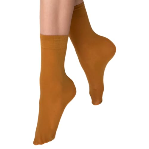 VENEZIANA NUOVA Elastische Socken KATRINELLA – Matte Socken mit Gummibund, Blickdicht, Aus Microfaser - Universalgröße - Matone von VENEZIANA NUOVA