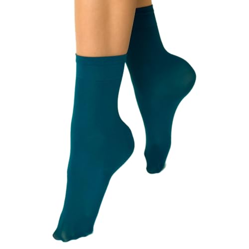 VENEZIANA NUOVA Elastische Socken KATRINELLA – Matte Socken mit Gummibund, Blickdicht, Aus Microfaser - Universalgröße - Ottanio von VENEZIANA NUOVA