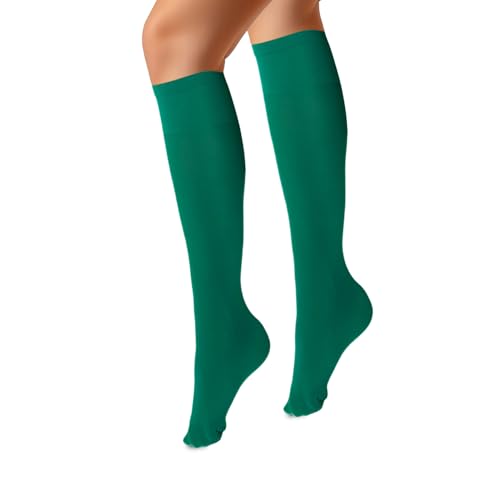 VENEZIANA NUOVA MARINELLA Kniestrümpfe – Matte Damen Kniestrümpfe mit Gummizug, Blickdicht, Aus Microfaser - Universalgröße - Avocado von VENEZIANA NUOVA
