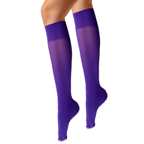 VENEZIANA NUOVA MARINELLA Kniestrümpfe – Matte Damen Kniestrümpfe mit Gummizug, Blickdicht, Aus Mikrofaser - Universalgröße - Prugnia von VENEZIANA NUOVA