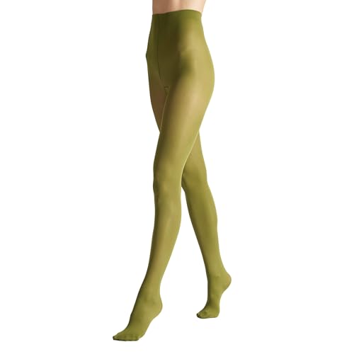 VENEZIANA NUOVA Satinelle 40 DEN Bunte Strumpfhosen Damen - Mikrofasern - Matte Blickdicht - Basilico - S von VENEZIANA NUOVA