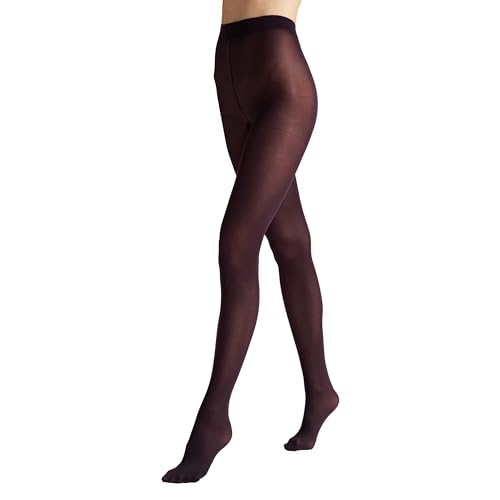 VENEZIANA NUOVA Satinelle 40 DEN Bunte Strumpfhosen Damen - Mikrofasern - Matte Blickdicht - Burgund - XL von VENEZIANA NUOVA