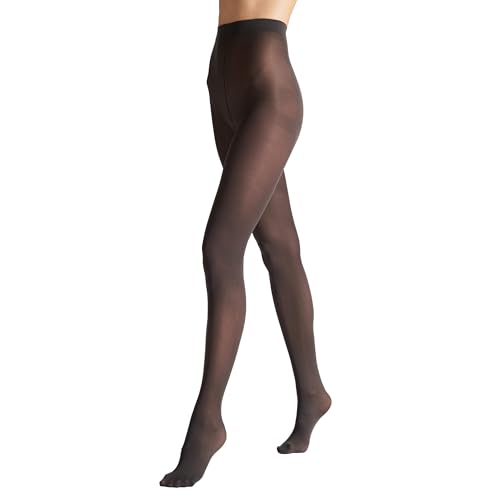 VENEZIANA NUOVA Satinelle 40 DEN Bunte Strumpfhosen Damen - Mikrofasern - Matte Blickdicht - Graphit - XXL von VENEZIANA NUOVA