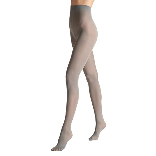 VENEZIANA NUOVA Satinelle 40 DEN Bunte Strumpfhosen Damen - Mikrofasern - Matte Blickdicht - Grau - XXL von VENEZIANA NUOVA