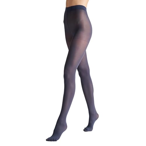 VENEZIANA NUOVA Satinelle 40 DEN Bunte Strumpfhosen Damen - Mikrofasern - Matte Blickdicht - Jeans - L von VENEZIANA NUOVA