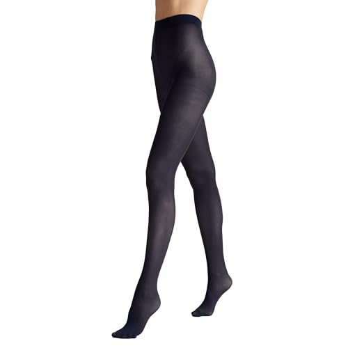 VENEZIANA NUOVA Satinelle 40 DEN Bunte Strumpfhosen Damen - Mikrofasern - Matte Blickdicht - Marine - L von VENEZIANA NUOVA