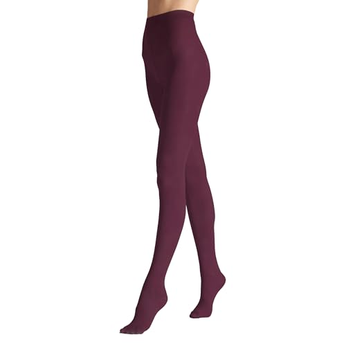 VENEZIANA NUOVA Satinelle 40 DEN Bunte Strumpfhosen Damen - Mikrofasern - Matte Blickdicht - Rotwein - M von VENEZIANA NUOVA