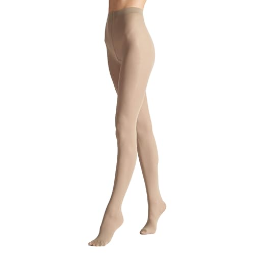 VENEZIANA NUOVA Satinelle 40 DEN Bunte Strumpfhosen Damen - Mikrofasern - Matte Blickdicht - Sand - S von VENEZIANA NUOVA