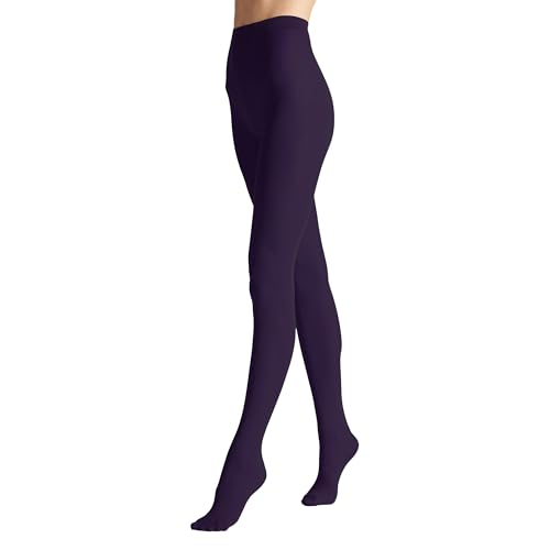 VENEZIANA NUOVA Satinelle 40 DEN Bunte Strumpfhosen Damen - Mikrofasern - Matte Blickdicht - Violett - M von VENEZIANA NUOVA