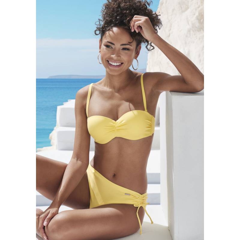 VENICE BEACH Bandeau-Bikini-Top Damen gelb Gr.32 Cup A von VENICE BEACH