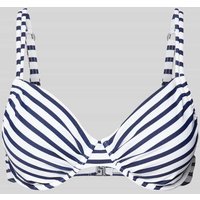 VENICE BEACH Bikini-Oberteil mit vorgeformten Cups Modell 'Summer' in Dunkelblau, Größe 40C von VENICE BEACH