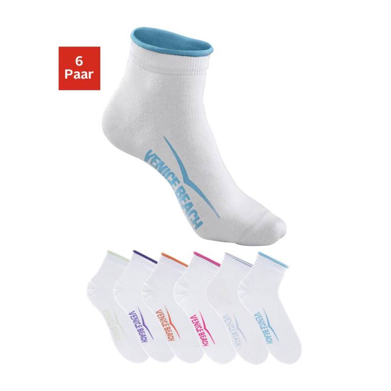 VENICE BEACH Kurzsocken Damen weiß Gr.35-38 von VENICE BEACH